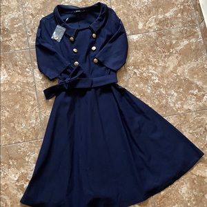 Muslo sailor midi dress